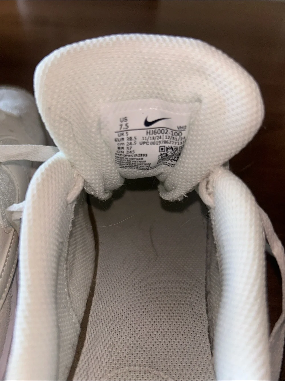 Nike Women's Cream & Light pink Suede Mesh Sneakers